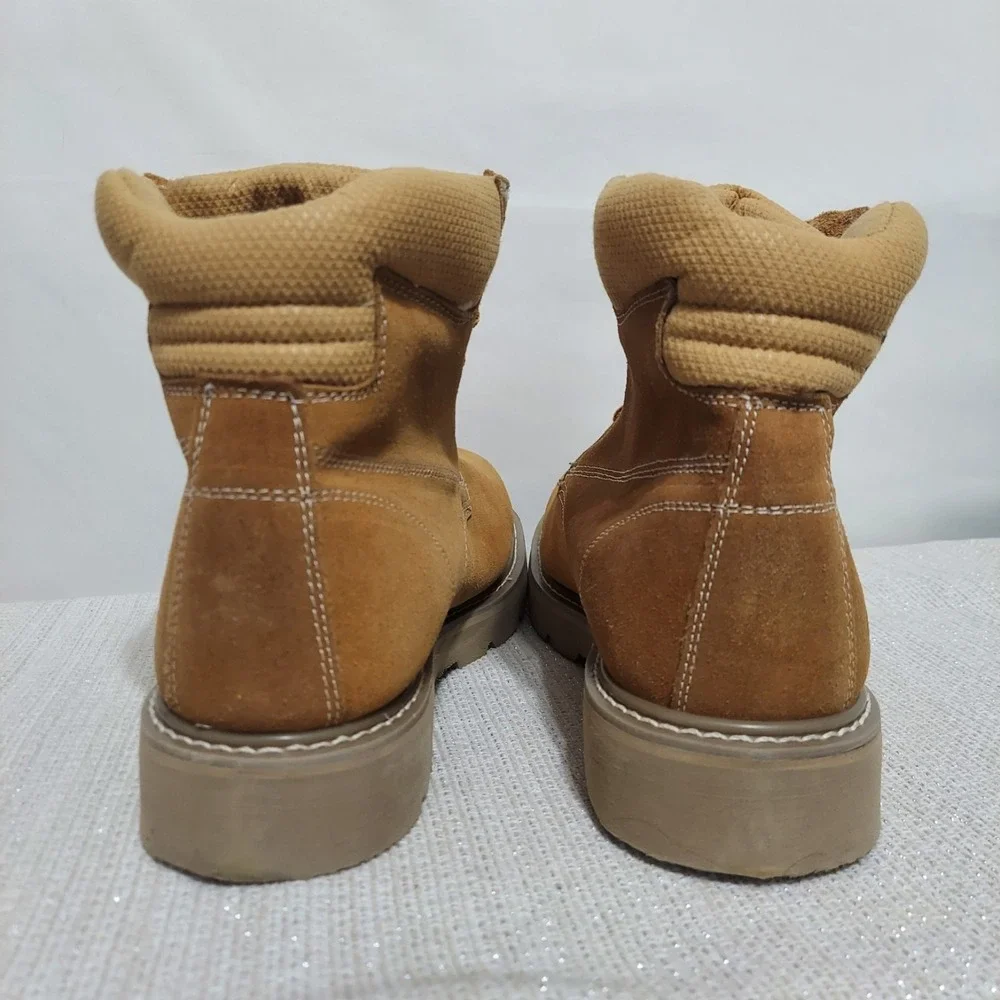 Genuine Dickies Men's‎ Tan Leather Steel Toe Work Boot Size 13 M NWOT